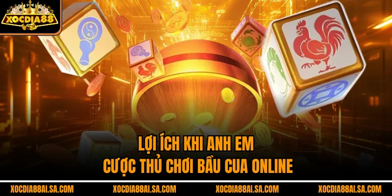 Lợi ích khi anh em cược thủ chơi Bầu cua online